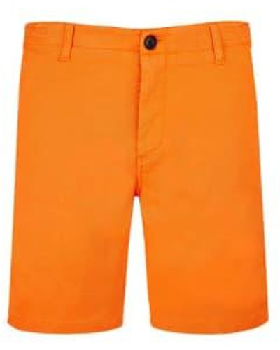Vilebrequin Ponche And Cotton Bermuda Shorts Pncc4Y84 172 - Arancione