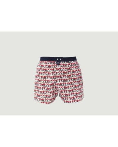 McAlson Skiers Printed Cotton Briefs - Rosso
