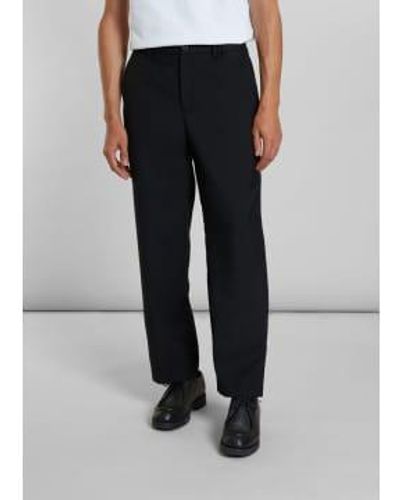L'Exception Paris Pantalones con cinturilla elástica en mezcla lana - Gris