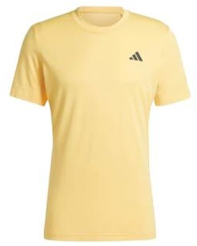 adidas T Shirt Freelift Uomo Semi Sparkspark - Giallo