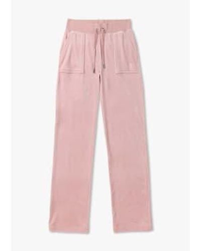 Juicy Couture S Del Ray Classic Pocket Lounge Pants - Pink