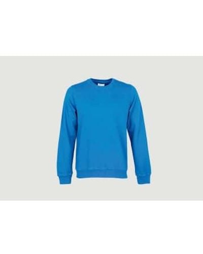COLORFUL STANDARD Classic Sweatshirt In Organic Cotton - Blu