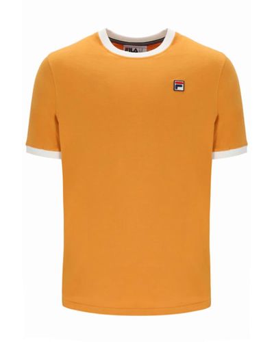 Fila Marconi Essential Ringer T-Shirt Yam/ Gardenia - Orange