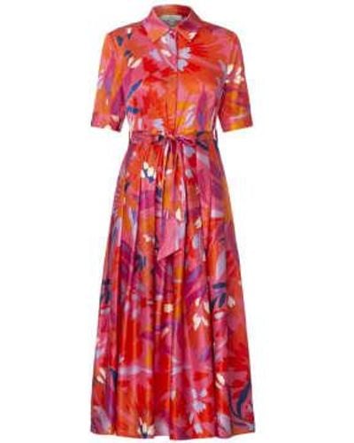Charlotte Sparre Robe plissante peggy rose - Rouge