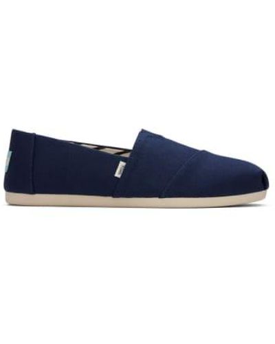 TOMS Womens recycled canvas alpargata - Blau