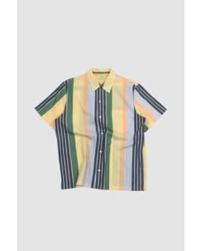 De Bonne Facture Camp Camp Shirt Multistripes - Bleu