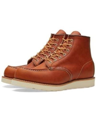 Red Wing 875 heritage work 6 "moc toe boot oro-legacy - Marrón