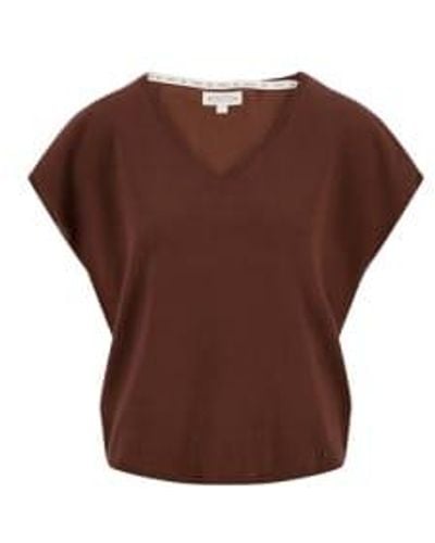 Zusss Knitted Top Chocolate Small - Brown