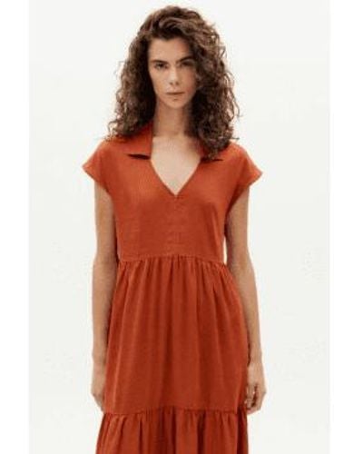Thinking Mu Ona Hemp Clay Dress - Arancione