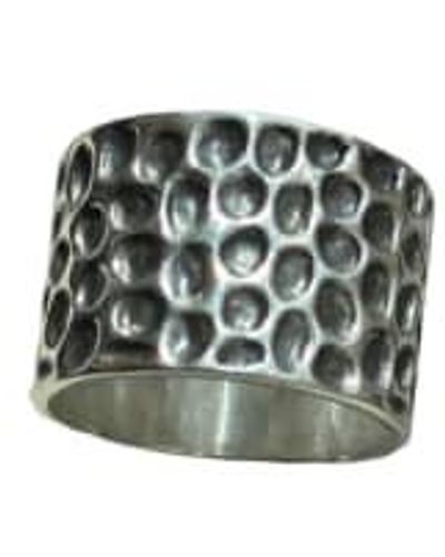 CollardManson 925 anillo fondo marino plata - Verde