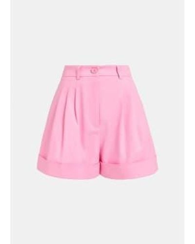 Essentiel Antwerp Pantalones cortos pierna ancho color rosa débil débil