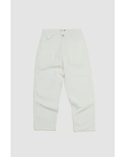 Pop Trading Co. Drs Linen Pants Off - Bianco