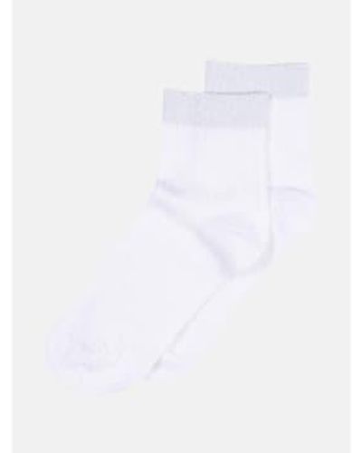 mpDenmark Darya Short Ankle Socks - Bianco
