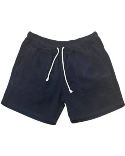 La Paz Formigal beach shorts in dark baby cord - Blau