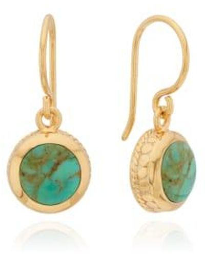 Anna Beck Turquoise Drop Earrings Plated / - Green