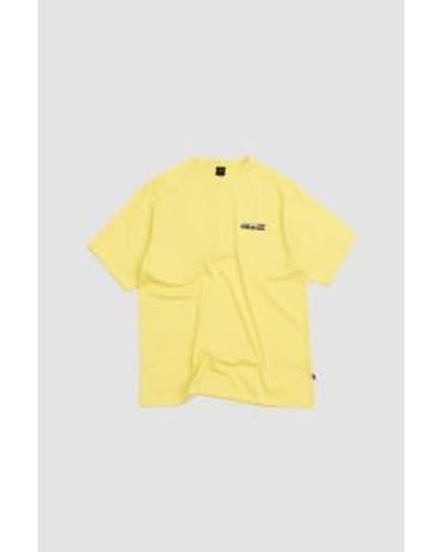 Manastash Scheme Logo T Shirt Lemon - Giallo