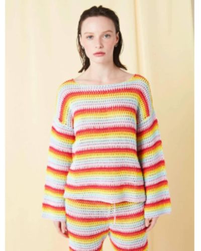 Les Tricots de Léa Monchat Crochet Sweater - Orange