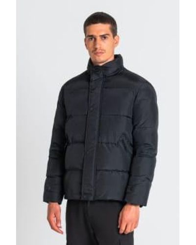 Antony Morato 3 por 4 chaqueta tecnológica acolchada negra - Azul