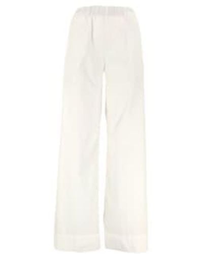 TRUE NYC Pantaloni Pensil Supima Donna Elfenbein - Weiß