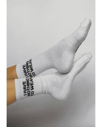 soxygen I Have Nothing To Wear Classic Socks Frost One Size, Adult - Grey