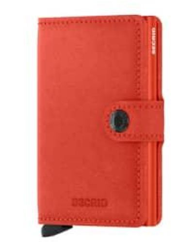 Secrid Mini Wallet Original One Size - Red
