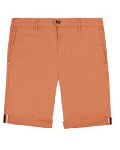 Faguo Pantalones cortos algodón saulieu en naranja - Blanco