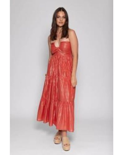 Sundress And Gold Rika Maxi Dress - Rosso