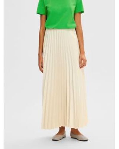 SELECTED Midi Pleated Skirt - Giallo