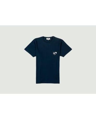 Cuisse De Grenouille Ridley Thick Cotton T-shirt S - Blue