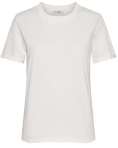 Pieces T-shirt blanc coton biologique ria