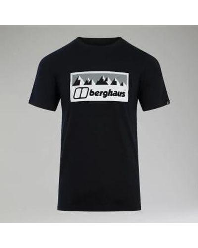 Berghaus Camiseta manga corta fangs peak hombre color gris - Negro