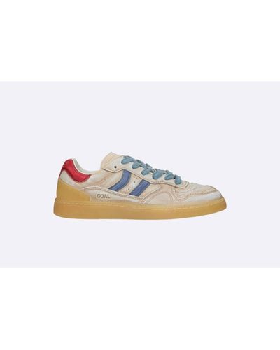 Coolway Goal Craft Sand Leather Zapatillas - White