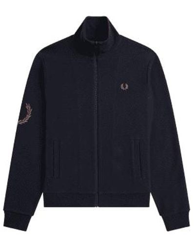 Fred Perry Laurel Wreath Sleeve Track Jacket - Blue