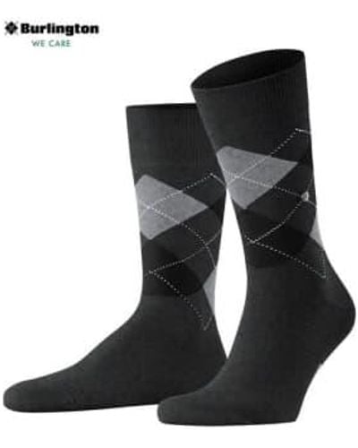 Burlington Rey nuevos calcetines grises - Negro