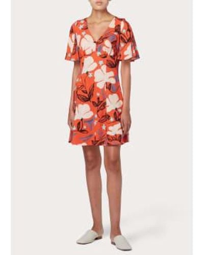 Paul Smith Short Coral Print Dress - Red