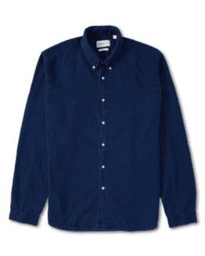 Oliver Spencer Brook camisa kildare enjuague - Azul