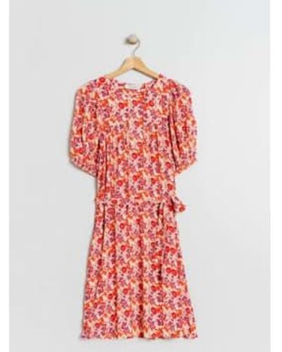 indi & cold Floral Dress - Red