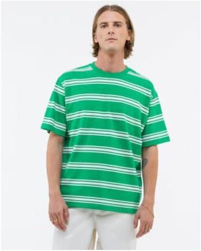 Castart The Chairs Striped Tee S - Green