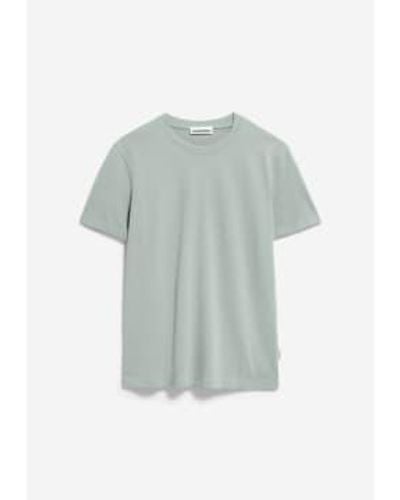 ARMEDANGELS Maarkos Morning Dew Heavyweight T-shirt S - Grey
