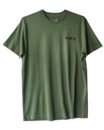 Kavu Camiseta klear above etch art - Verde