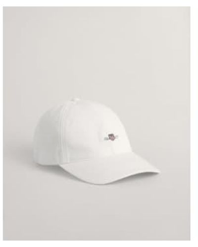 GANT Shield Baseball Cap In 9900111 110 - Bianco