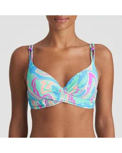 Marie Jo Arubani Bikini Top dans Ocean Swirl - Bleu