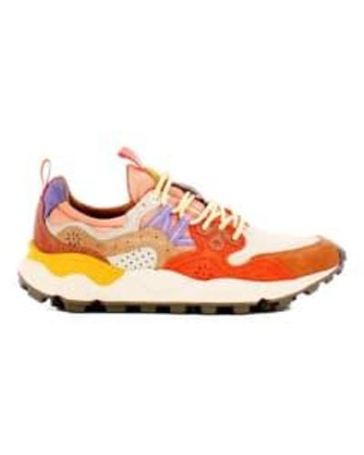 Flower Mountain Shoes For Woman Yamano Beige Salmon - Arancione
