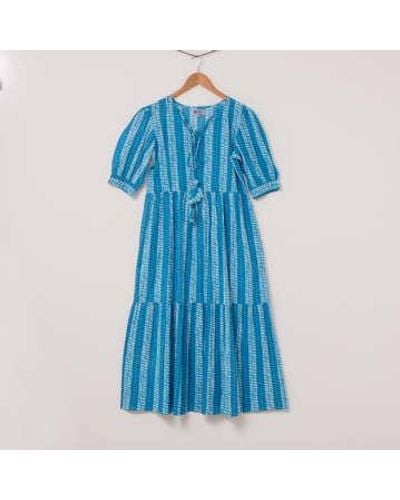 Dream Robe longue miraki - Bleu