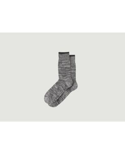 Nudie Jeans Chaussettes Rasmusson - Gris