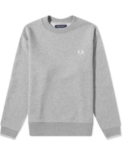 Fred Perry Authentic crew sweat margel - Grau