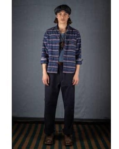 Scarti Lab Cotton-hemp Trousers Navy 32 / 00 - Blue