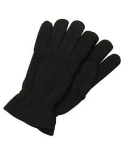 SELECTED Schwarzer atticus -fleece -handschuhe