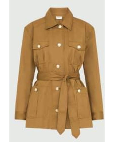 New Arrivals Marella Cabreo Belted Jacket Military - Natural