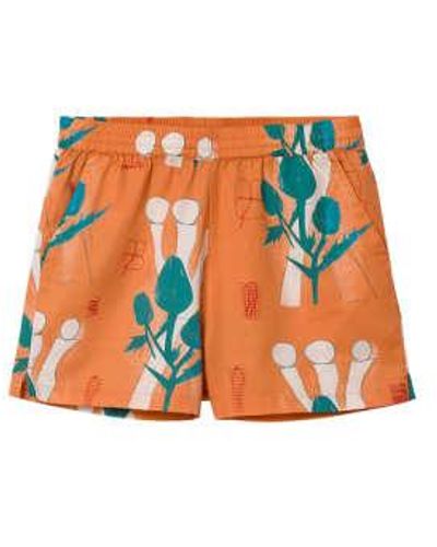 Carhartt Shorts dans les fleurs Tom Król - Orange